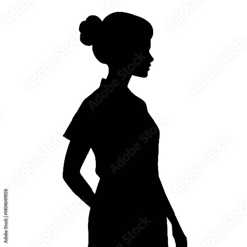 silhouette of a nurse