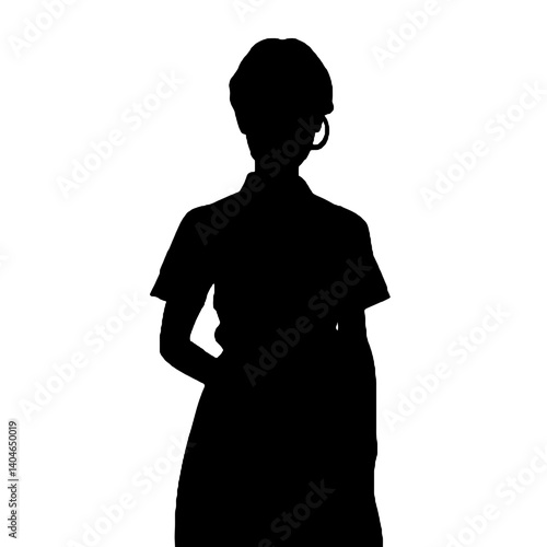 silhouette of a nurse