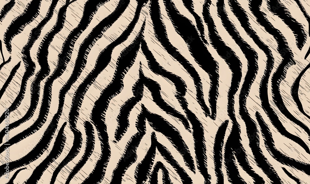 Seamless Beige Black Zebra Stripes Pattern Animal Print Texture Elegant Trendy Fashion Design Textile Background Wild Nature Wildlife African Safari Seamless Beige Black Zebra Stripes Pattern Animal Print Texture Elegant Trendy Fashion Design Textile Background Wild Nature Wildlife African Safari