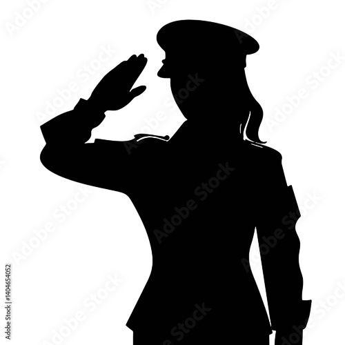 women soldier silhouette
