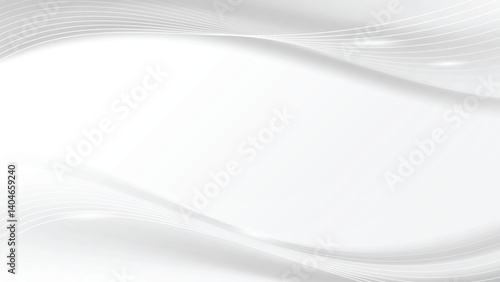 white luxury background abstract wave shape business banner premium style