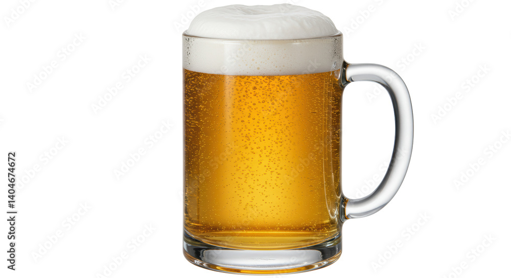 Isolated beer mug with foam Isolated beer mug with foam