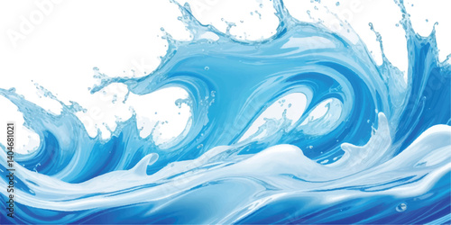 "Abstract blue and white ocean wave texture with aqua and teal hues. Perfect for creative web banner designs and professional branding materials."
