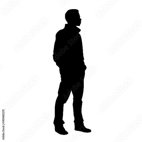 business man silhouette  
