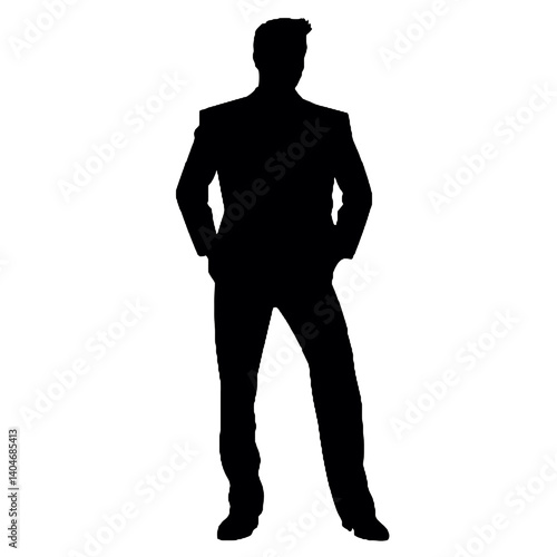business man silhouette  