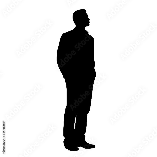business man silhouette  
