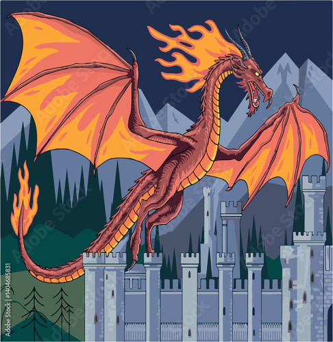 illustration, black, art, vector, design, drawing, dragon, monster, graphic, isolated, animal, background, tattoo, decoration, white, culture, asian, style, traditional, ancient, fantasy, symbol, 