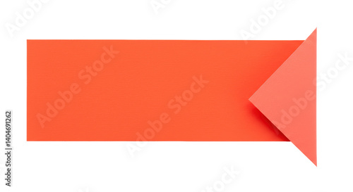 Free Download Isolated Orange Paper Arrow - GFXLoad