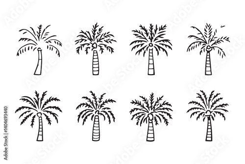 Sabal palmetto line art