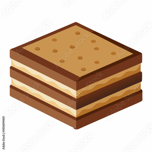 Chocolate ice cream scoop with a rich brown crust, presented on a white plate against a simple background.