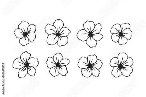 Snapdragon black line art