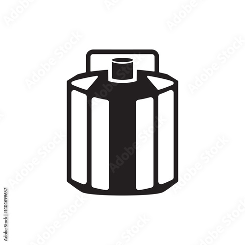 Vector illustration of septic tank silhouette
