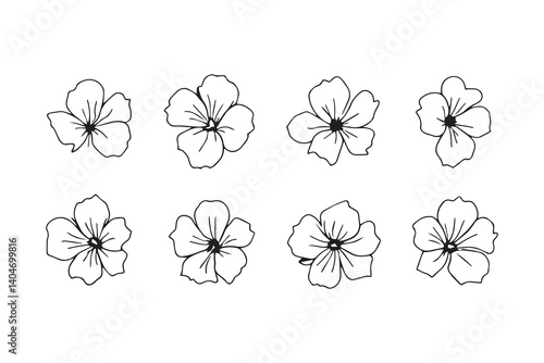 Snapdragon black line art
