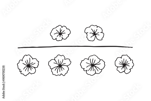 Snapdragon black line art