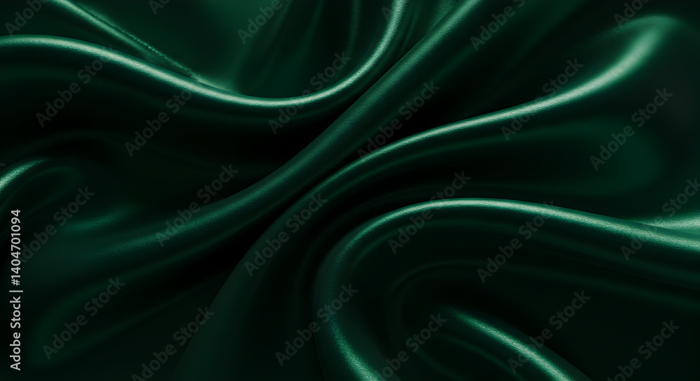 Obraz premium green silk background