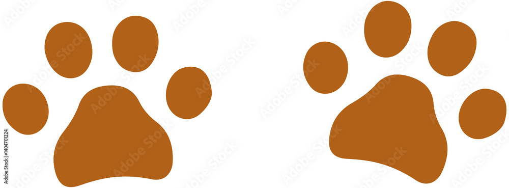 Fototapeta premium Dog and cat Footprint 