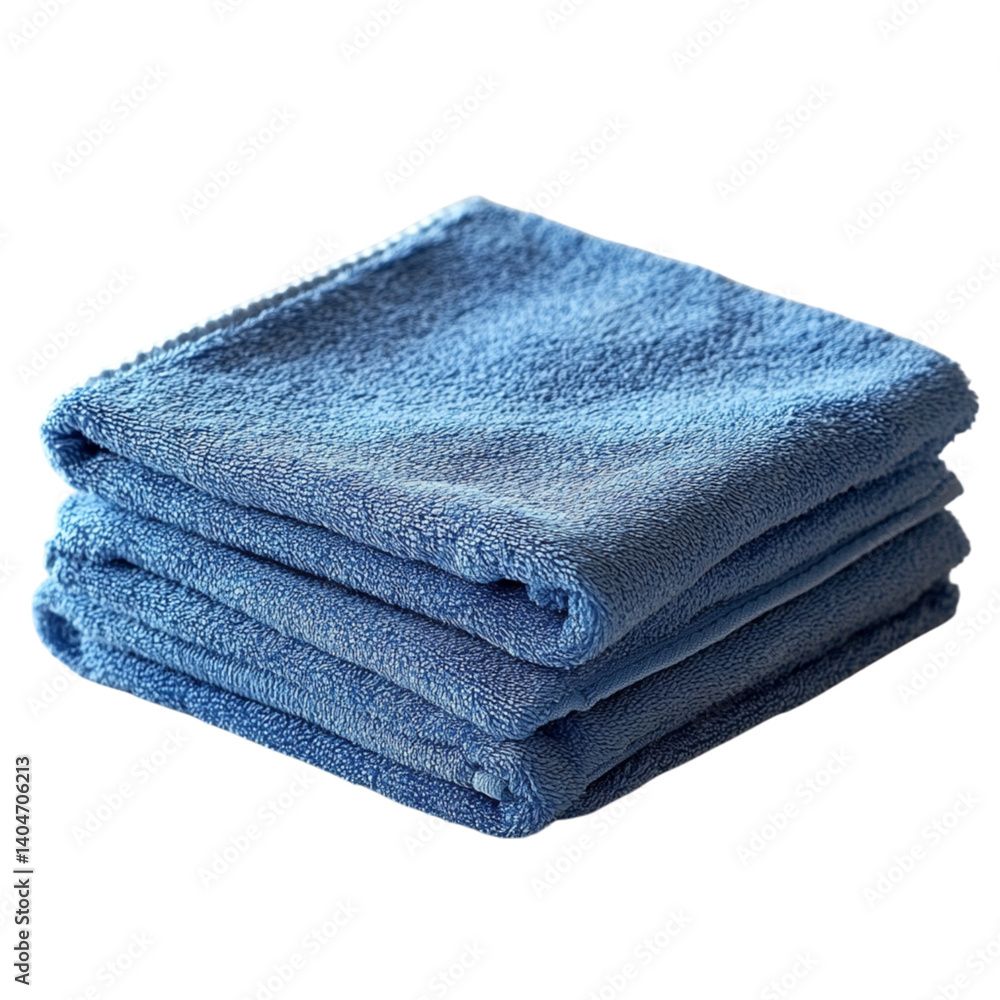 blue towel on a transparent background blue towel on a transparent background