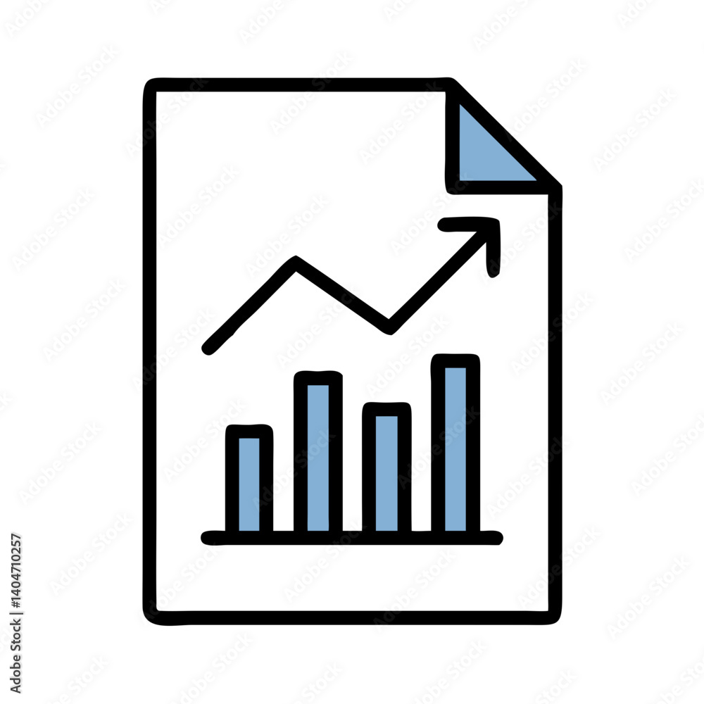 Real Estate Graph Document Rising Icon Design Real Estate Graph Document Rising Icon Design