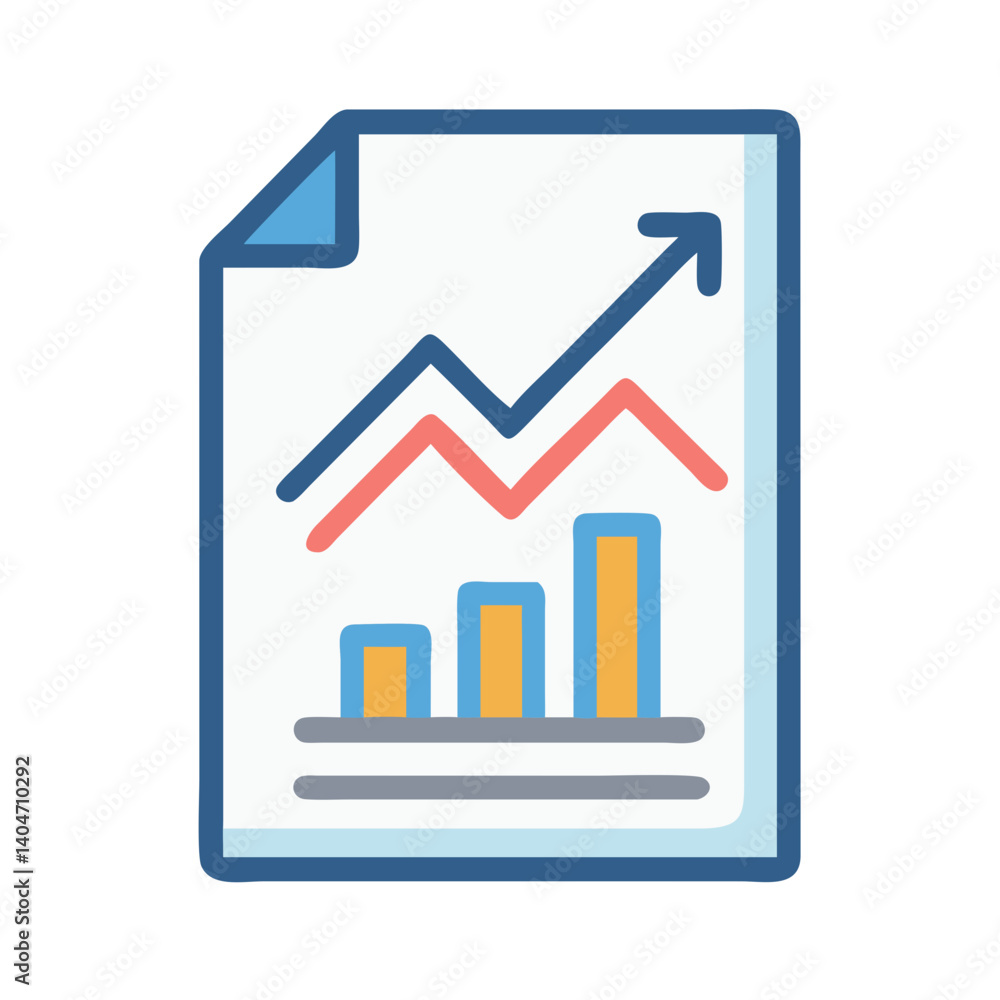 Real Estate Graph Document Rising Icon Design Real Estate Graph Document Rising Icon Design