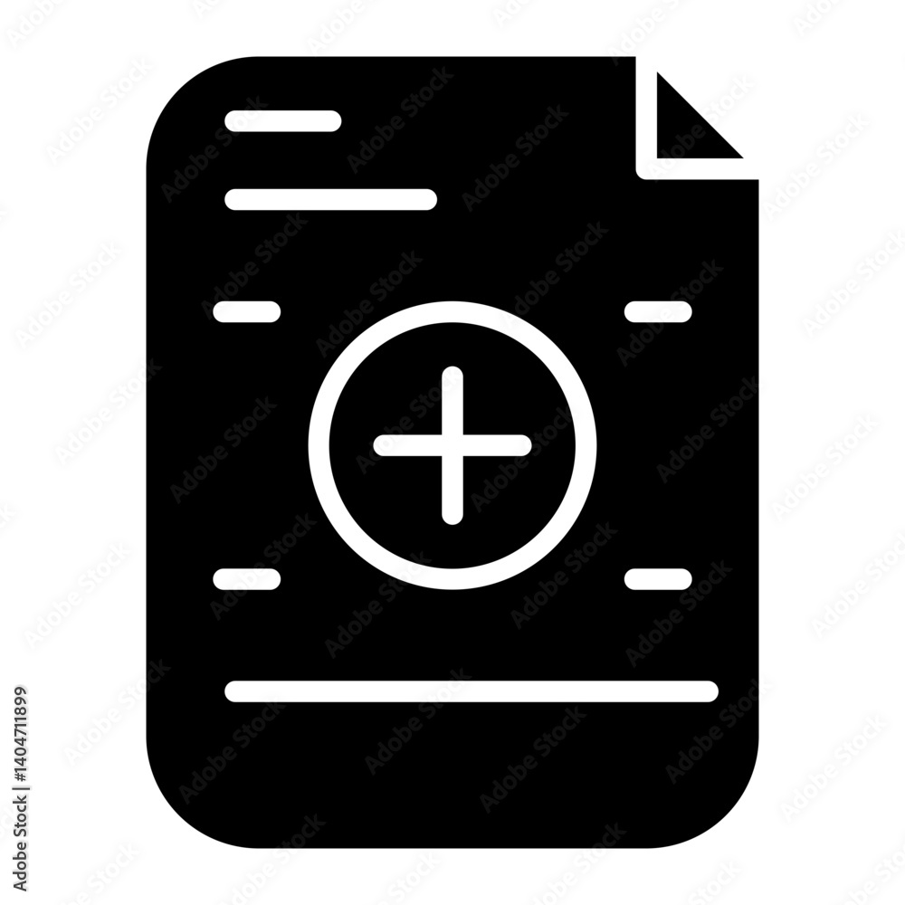 Fototapeta premium New Document line icon