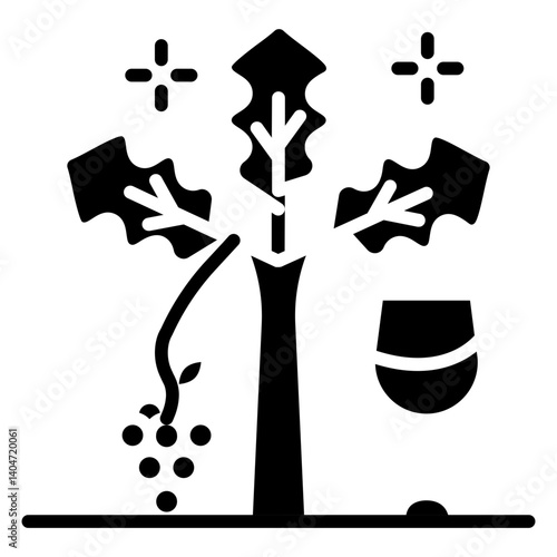 Silver Oak Cellars line icon