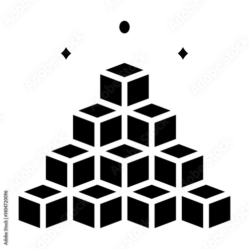 Sugar Cubes line icon