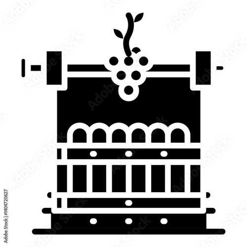 Wine Press line icon