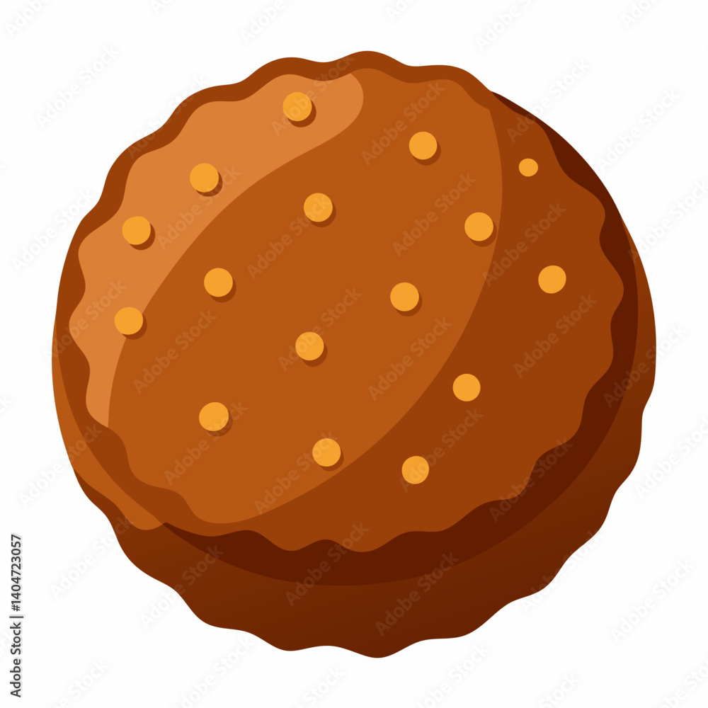 Chocolate hamburger on a white background, featuring layers of chocolate patty, cream filling, and a cookie bun. Chocolate hamburger on a white background, featuring layers of chocolate patty, cream filling, and a cookie bun.