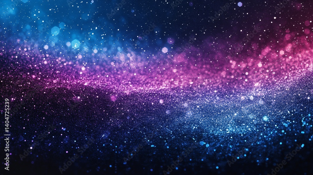 Fototapeta premium Blue purple black dark grainy gradient color background, noise texture effect, web banner abstract design, copy space, Generative AI