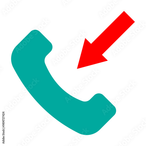 Incoming Vector Flat Icon Design