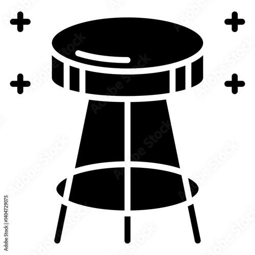Bar stool line icon