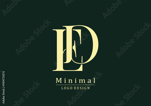 Elegant ED logo vector design