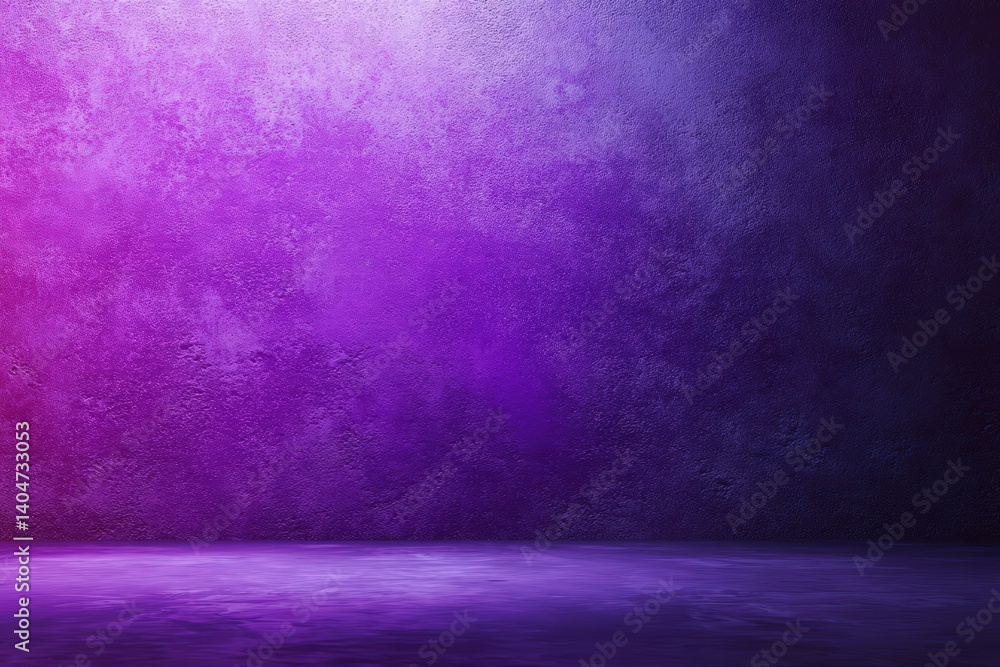 A striking textured wall of varying shades of purple and blue is gently illuminated, creating a sense of mystery and depth. A striking textured wall of varying shades of purple and blue is gently illuminated, creating a sense of mystery and depth.