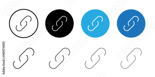 Link icon Symbol line set