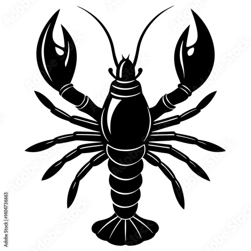 crayfish vector illustration