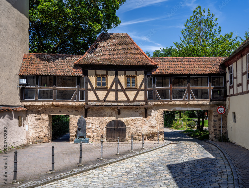 Historic city gate in Ansbach