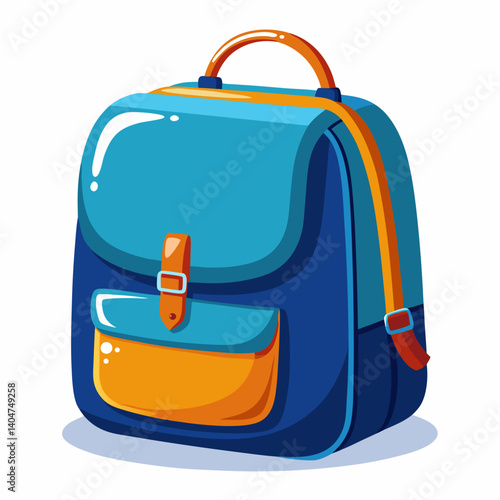 school bag vector illustration backpack education student school bookbag kids supplies stationery
