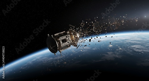 Satellite Destruction in Orbit: A Catastrophic Event Captured