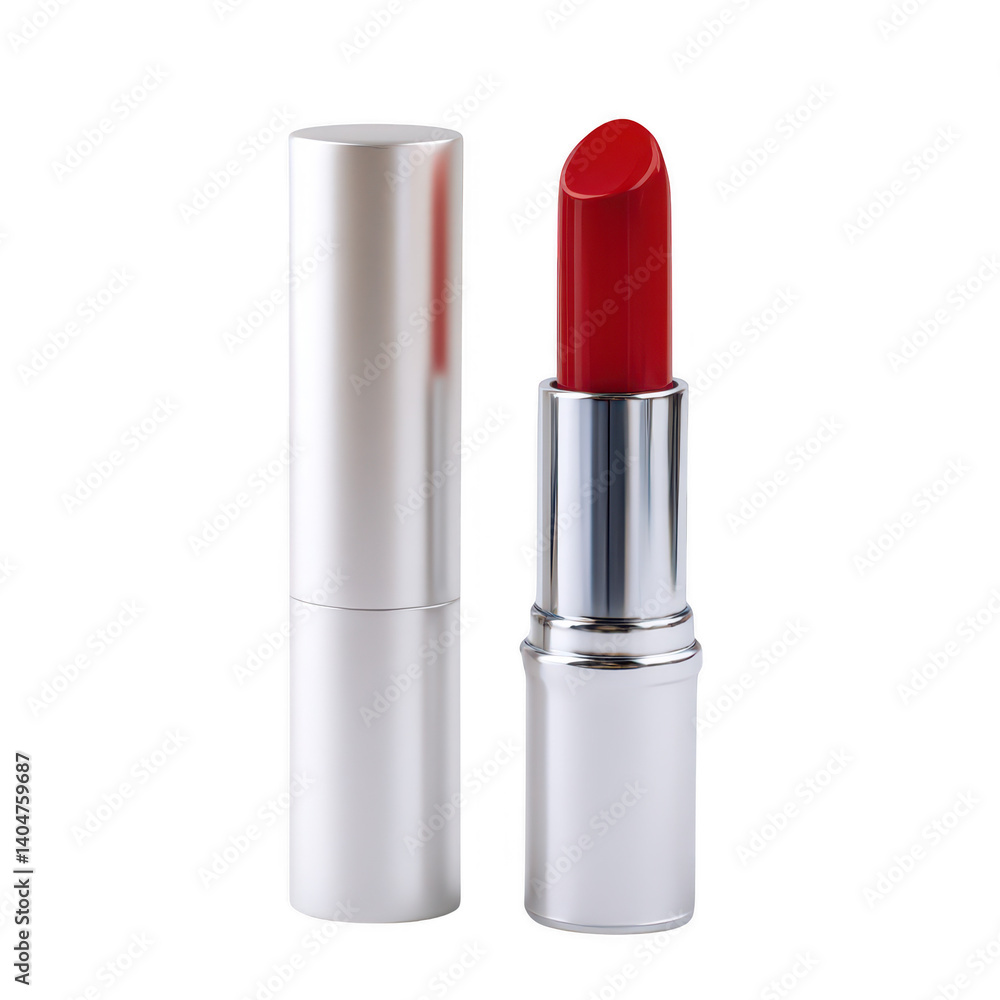 Obraz premium Lipstick packaging display product photography clean environment close-up view cosmetic concept