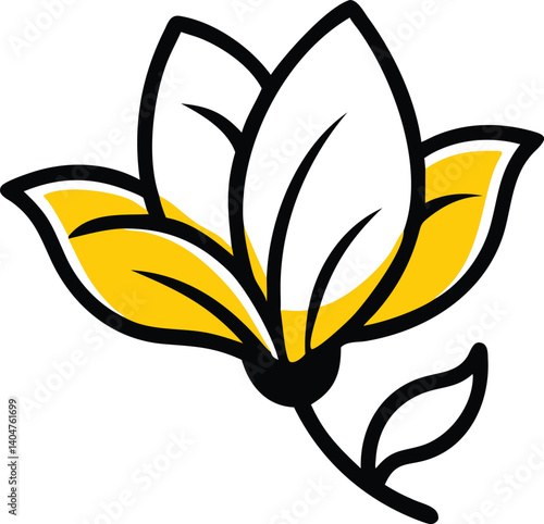 Wallflower, Waxflower, Windflower, Wisteria, Yellow Bell, Zephyranthes (Rain Lily), Snowdrop, Oxeye Daisy, Star Jasmine, Everlasting Daisy, flower logo icon