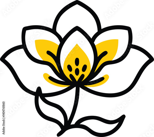 Wallflower, Waxflower, Windflower, Wisteria, Yellow Bell, Zephyranthes (Rain Lily), Snowdrop, Oxeye Daisy, Star Jasmine, Everlasting Daisy, flower logo icon