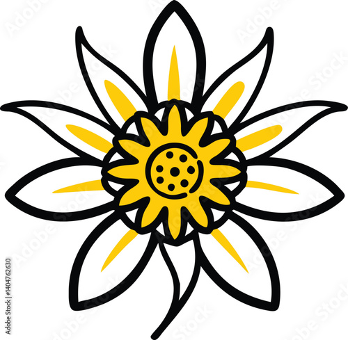 Wallflower, Waxflower, Windflower, Wisteria, Yellow Bell, Zephyranthes (Rain Lily), Snowdrop, Oxeye Daisy, Star Jasmine, Everlasting Daisy, flower logo icon