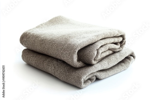 Folded Fabric Stack Still Life in Neutral Color