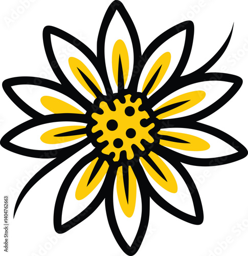 Wallflower, Waxflower, Windflower, Wisteria, Yellow Bell, Zephyranthes (Rain Lily), Snowdrop, Oxeye Daisy, Star Jasmine, Everlasting Daisy, flower logo icon