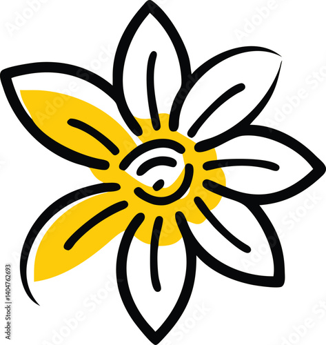Wallflower, Waxflower, Windflower, Wisteria, Yellow Bell, Zephyranthes (Rain Lily), Snowdrop, Oxeye Daisy, Star Jasmine, Everlasting Daisy, flower logo icon