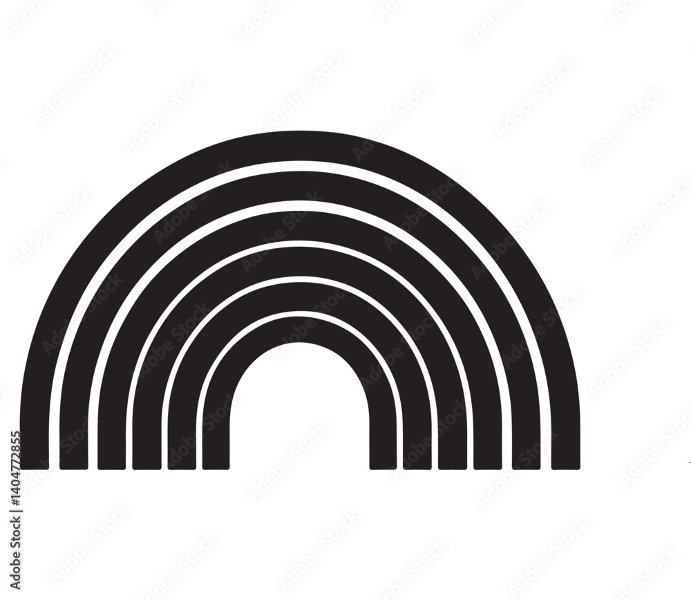 Rainbow-Spectrum Black Silhouette – Colorful Gradient on White Background
Rainbow-Spectrum Black Silhouette – Colorful Gradient on White Background