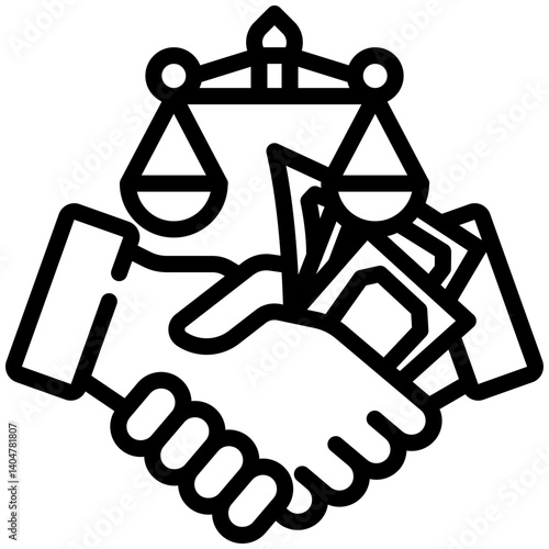 Court icon for dishonesty , website, application, printing, document, poster design, etc