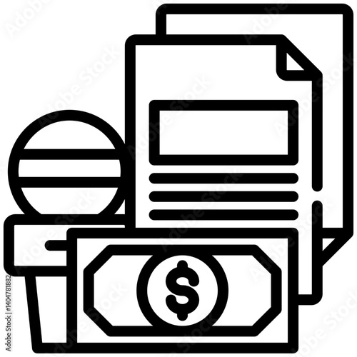 News icon for dishonesty , website, application, printing, document, poster design, etc