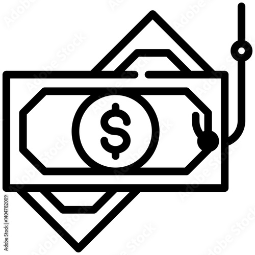 Bait icon for dishonesty , website, application, printing, document, poster design, etc
