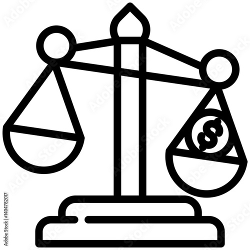 Law icon for dishonesty , website, application, printing, document, poster design, etc